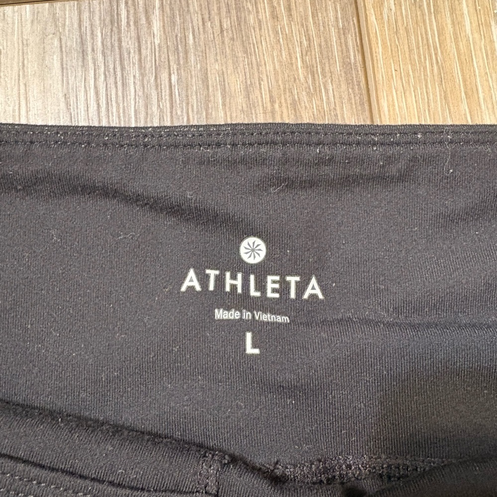 Athleta Black Leggings With Shimmer